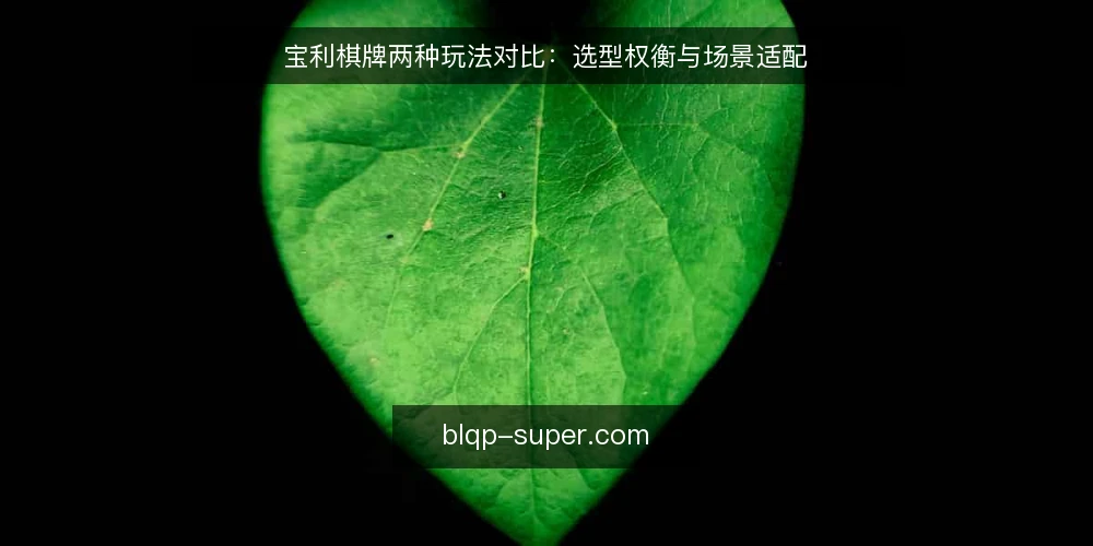 宝利棋牌两种玩法对比：选型权衡与场景适配 — 选型决策：先定评估维度 配图